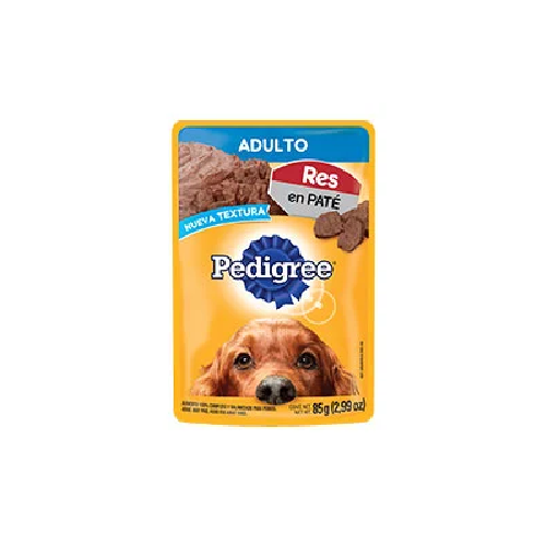 Pedigree de res en paté