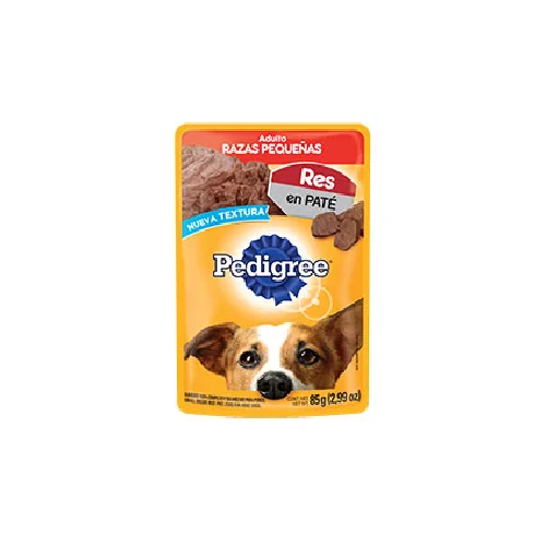 Pedigree de res en paté
