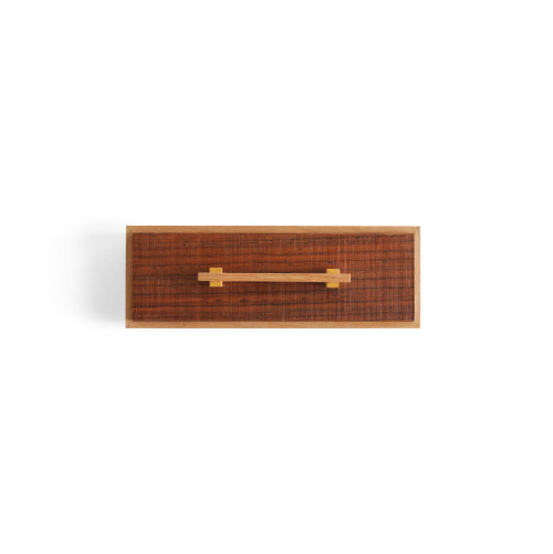 Caja rectangular marrón