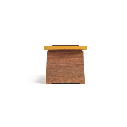 Caja trapecial amarilla