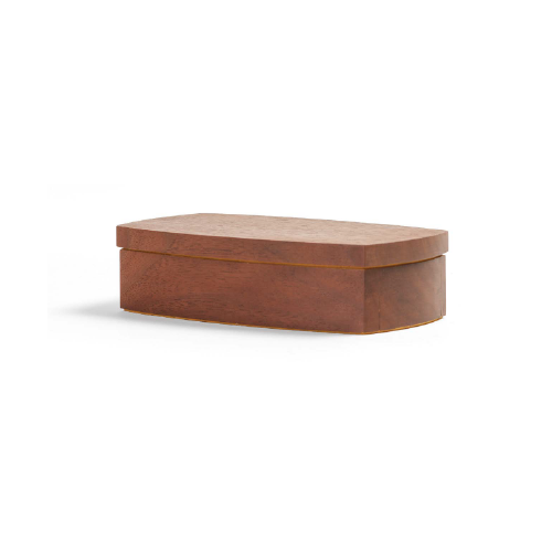 Caja rectangular marrón