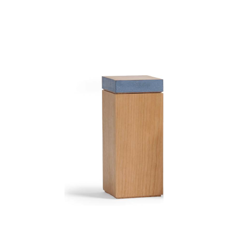 Caja rectangular azul