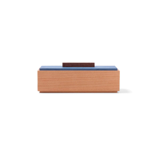 Caja rectangular azul