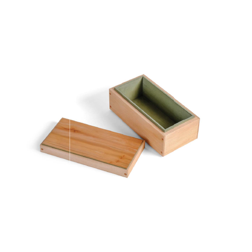 Caja rectangular natural