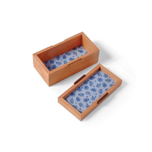 Caja natural acolchada