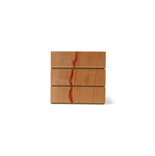 Caja rectangular gabinete natural