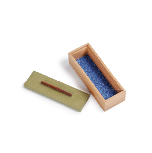 Caja rectangular acolchada verde