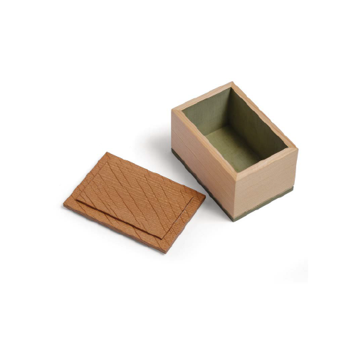 Caja rectangular verde
