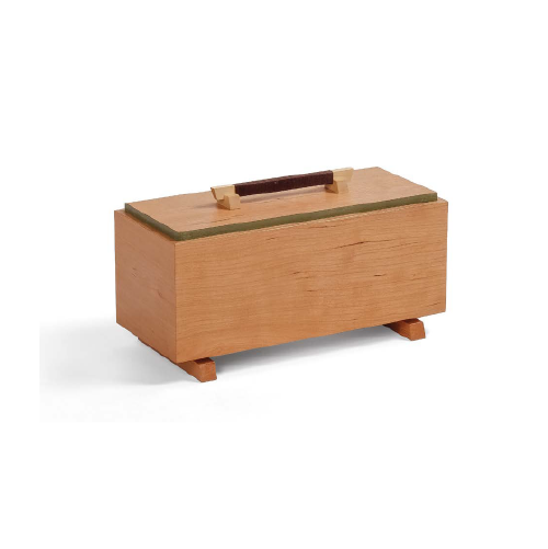 Caja rectangular con compartimentos