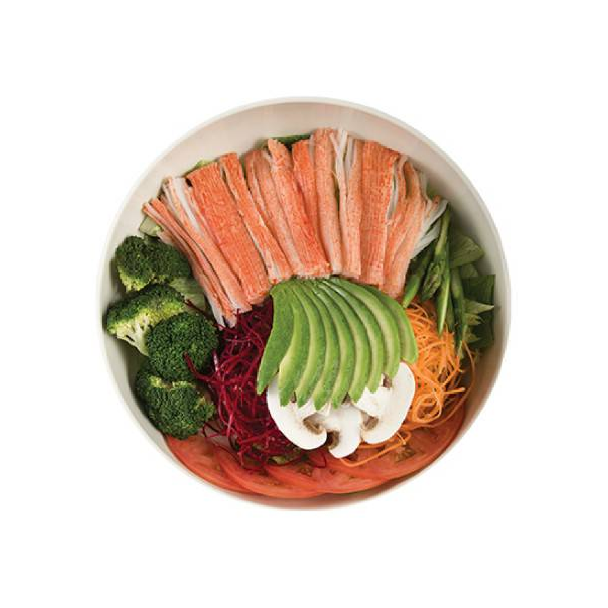 Ensalada Yasai con cangrejo