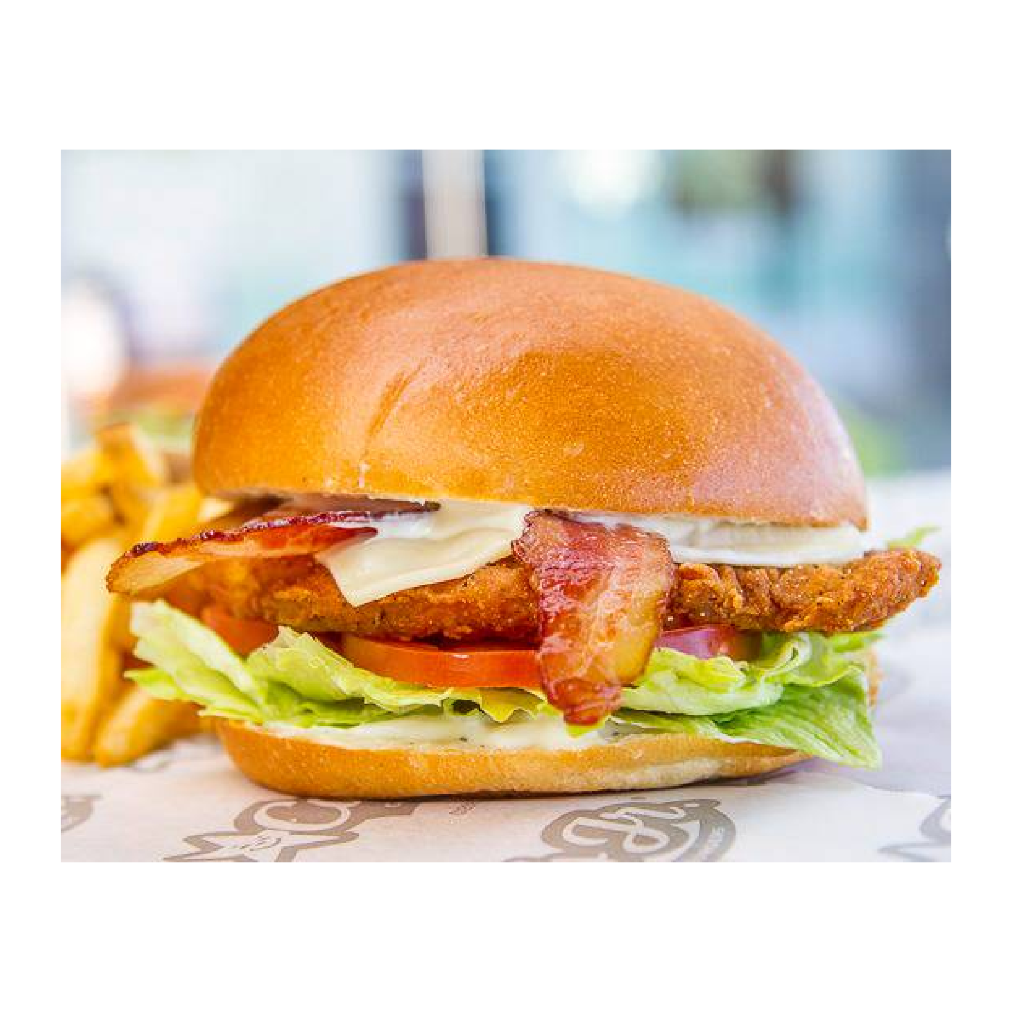 Bacon Swiss Crispy Big Chicken Fillet