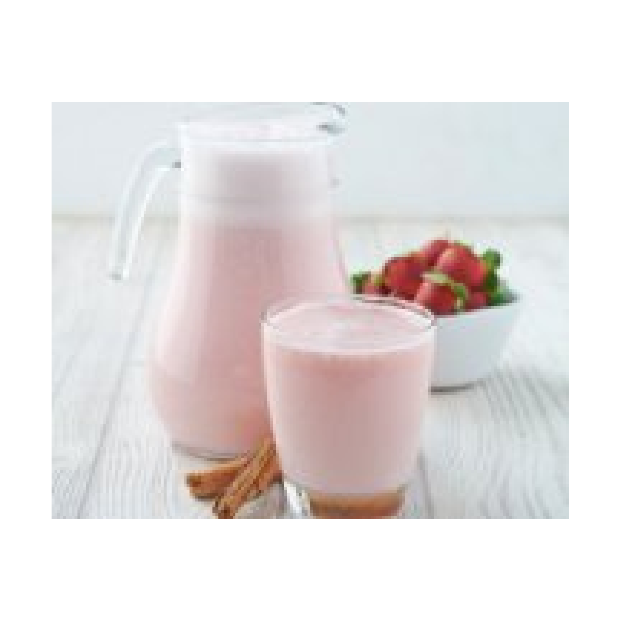 Agua de Horchata con Fresa