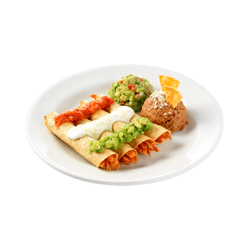 Tacos dorados de pollo