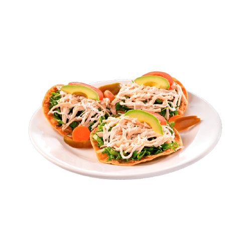Tostadas de pollo