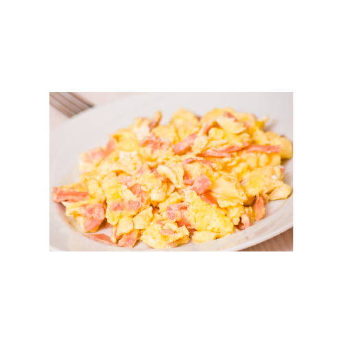 Huevo con jamón
