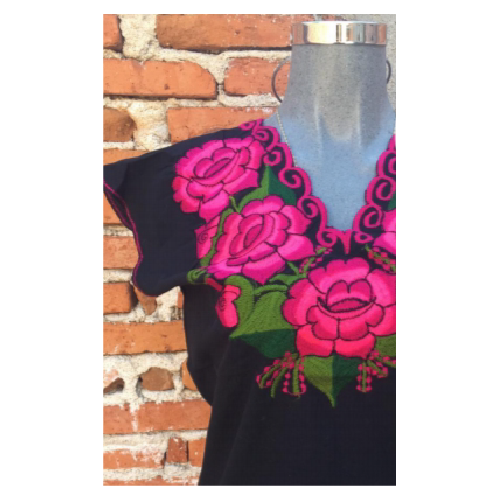 Blusa Zinacantan Negro