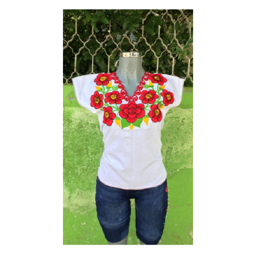 Blusa Zinacantan Florecita