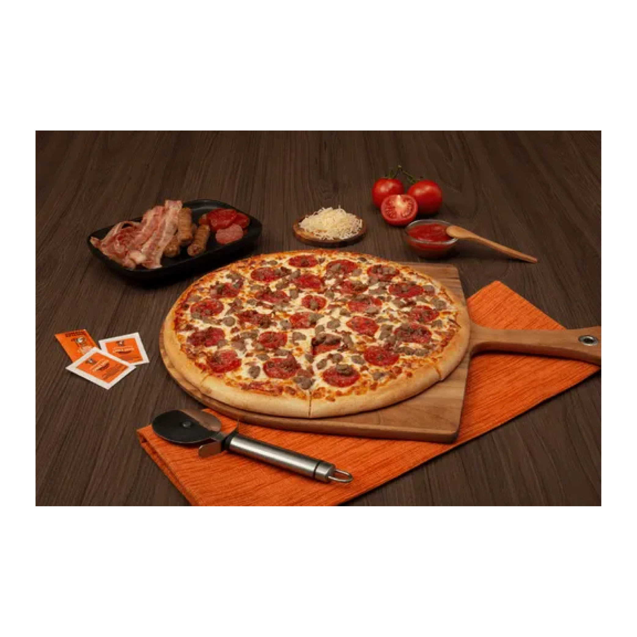 Pizza Three Meat Treat