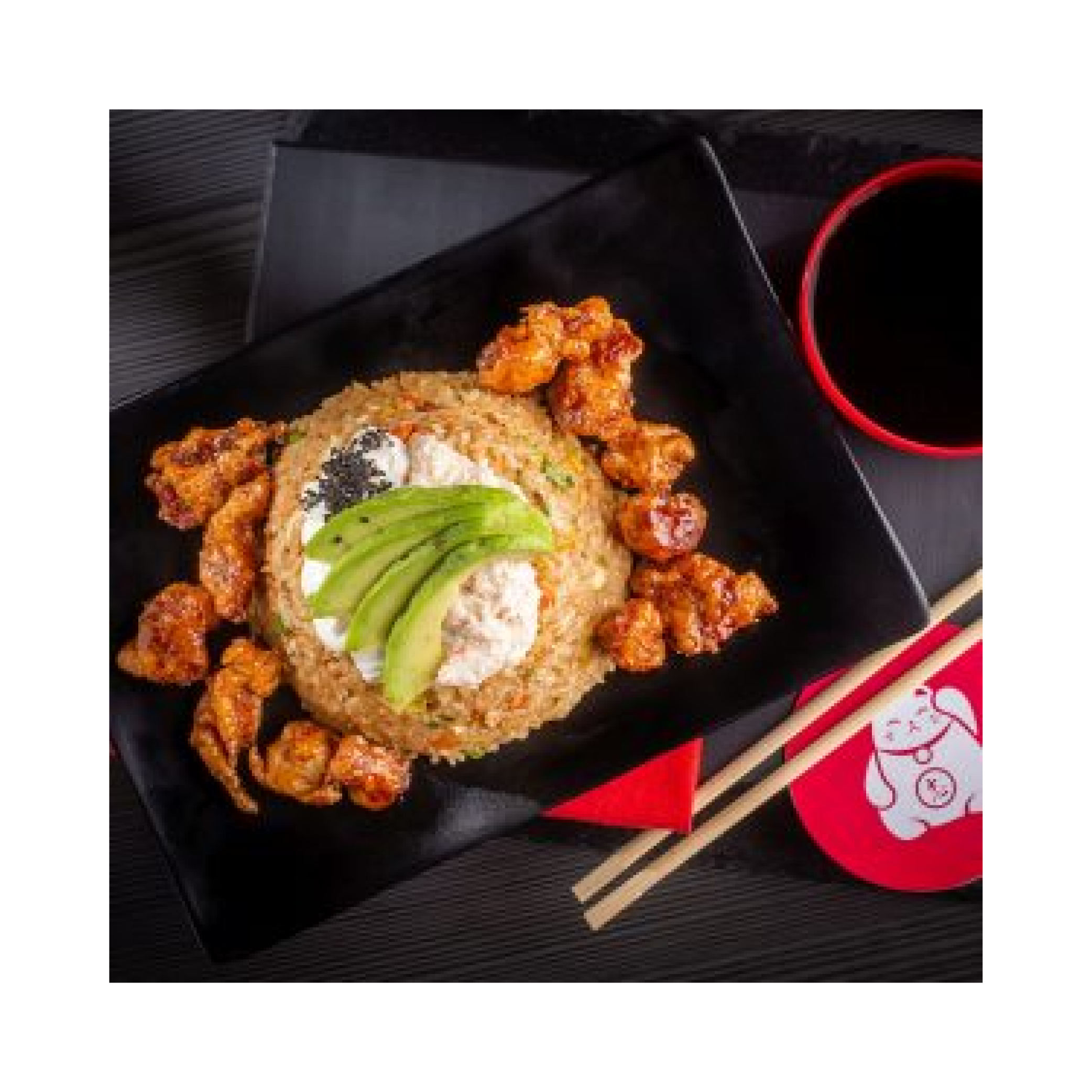 Yakimeshi constitución de verduras