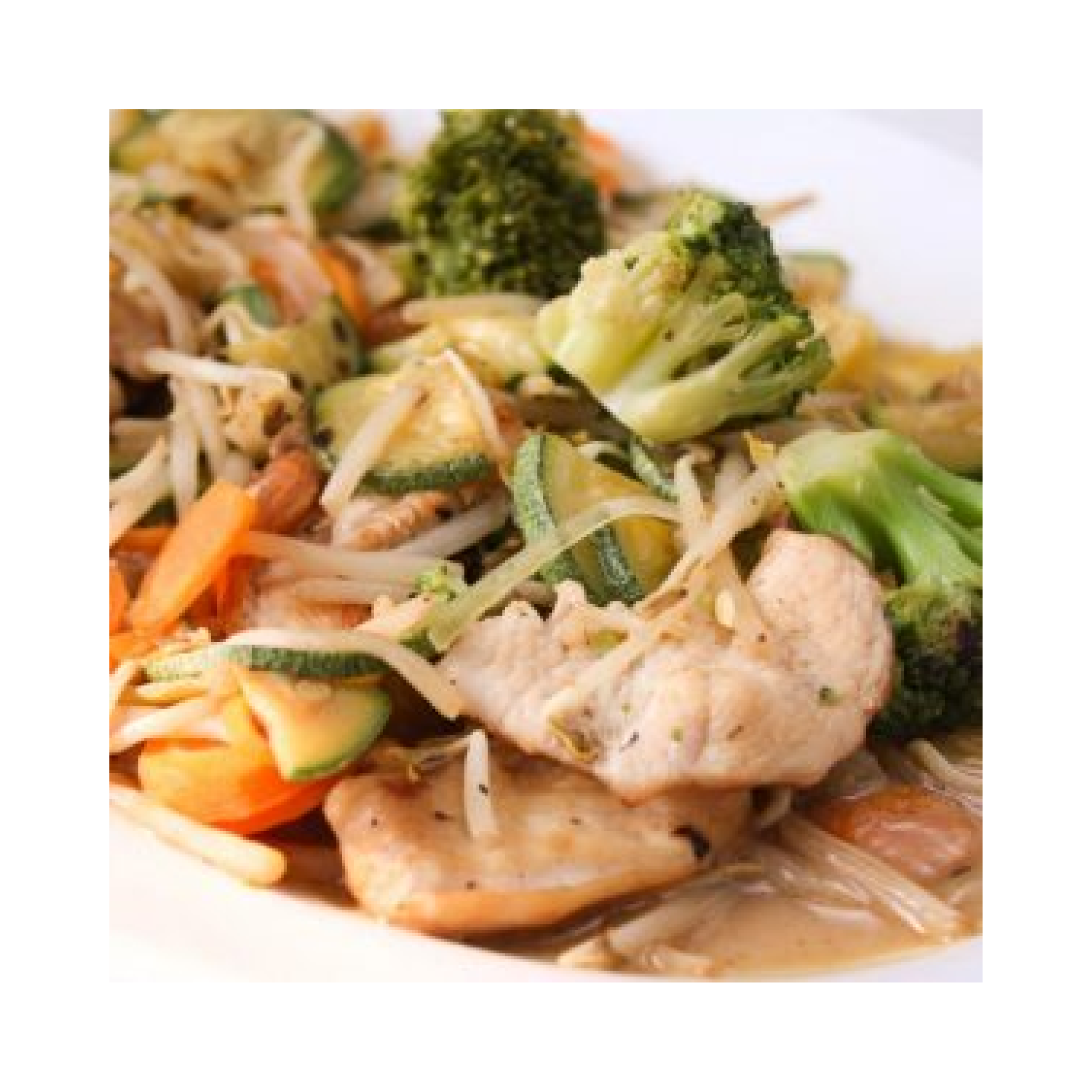 Chop suey de camarón