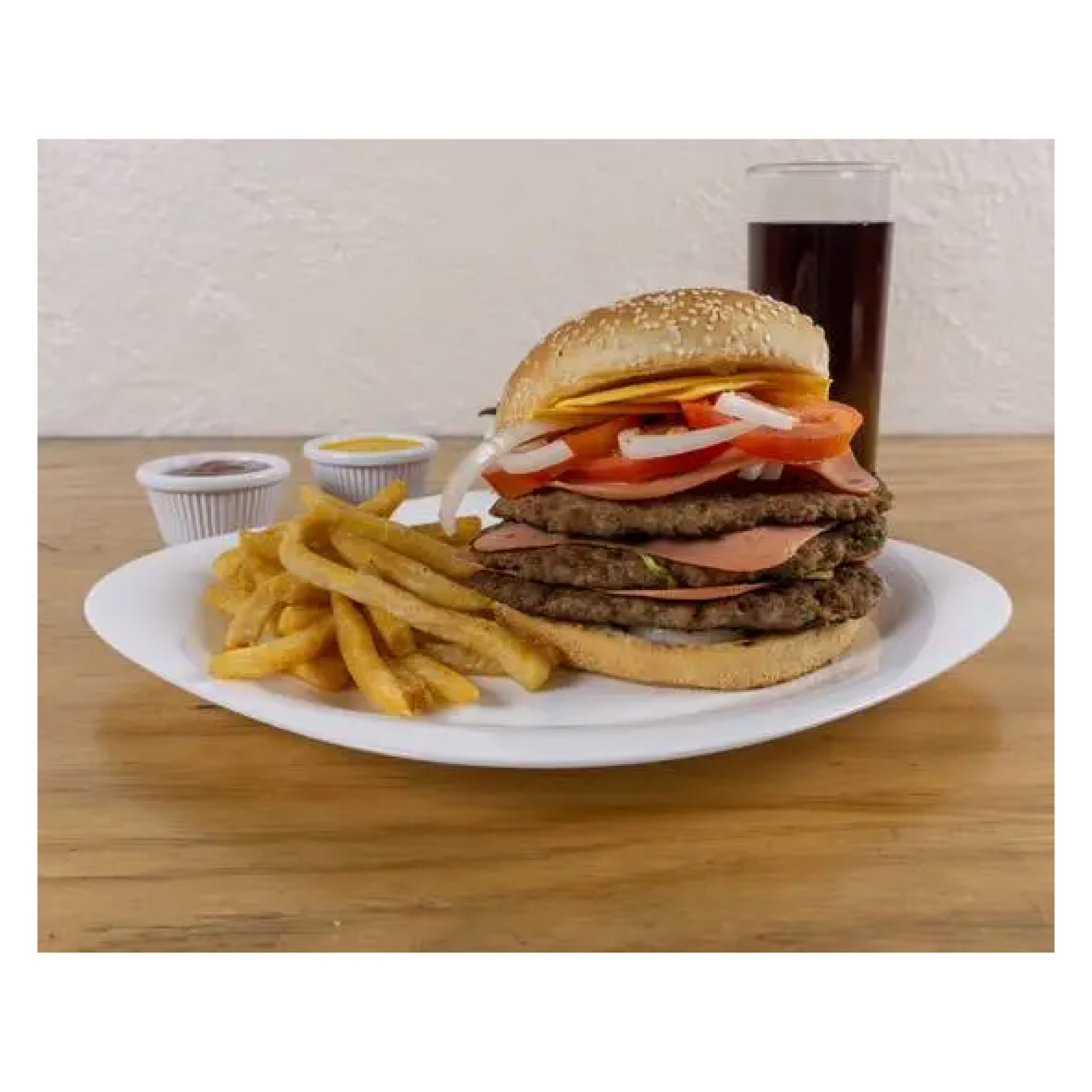 Hamburguesa triple