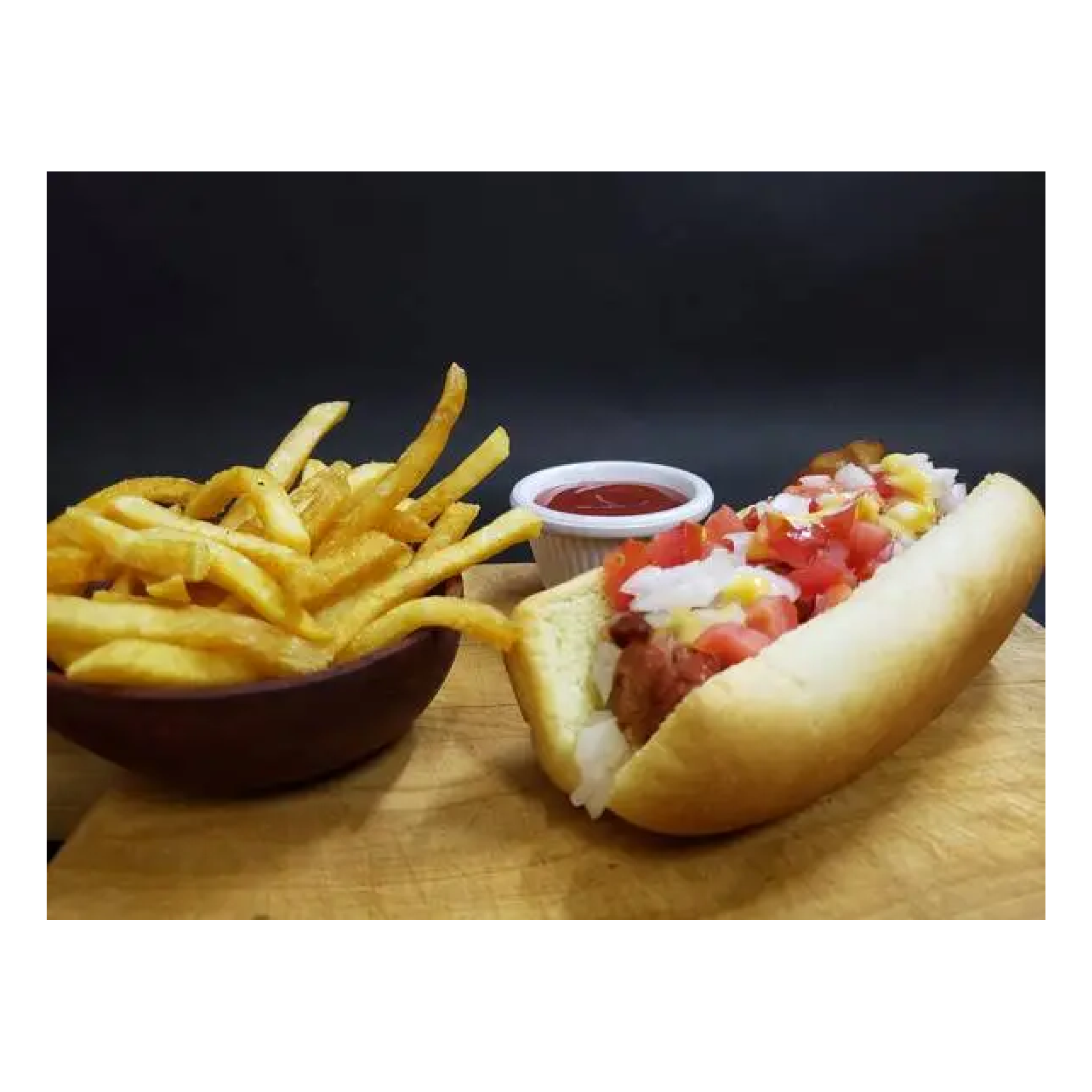 Dogo con papas
