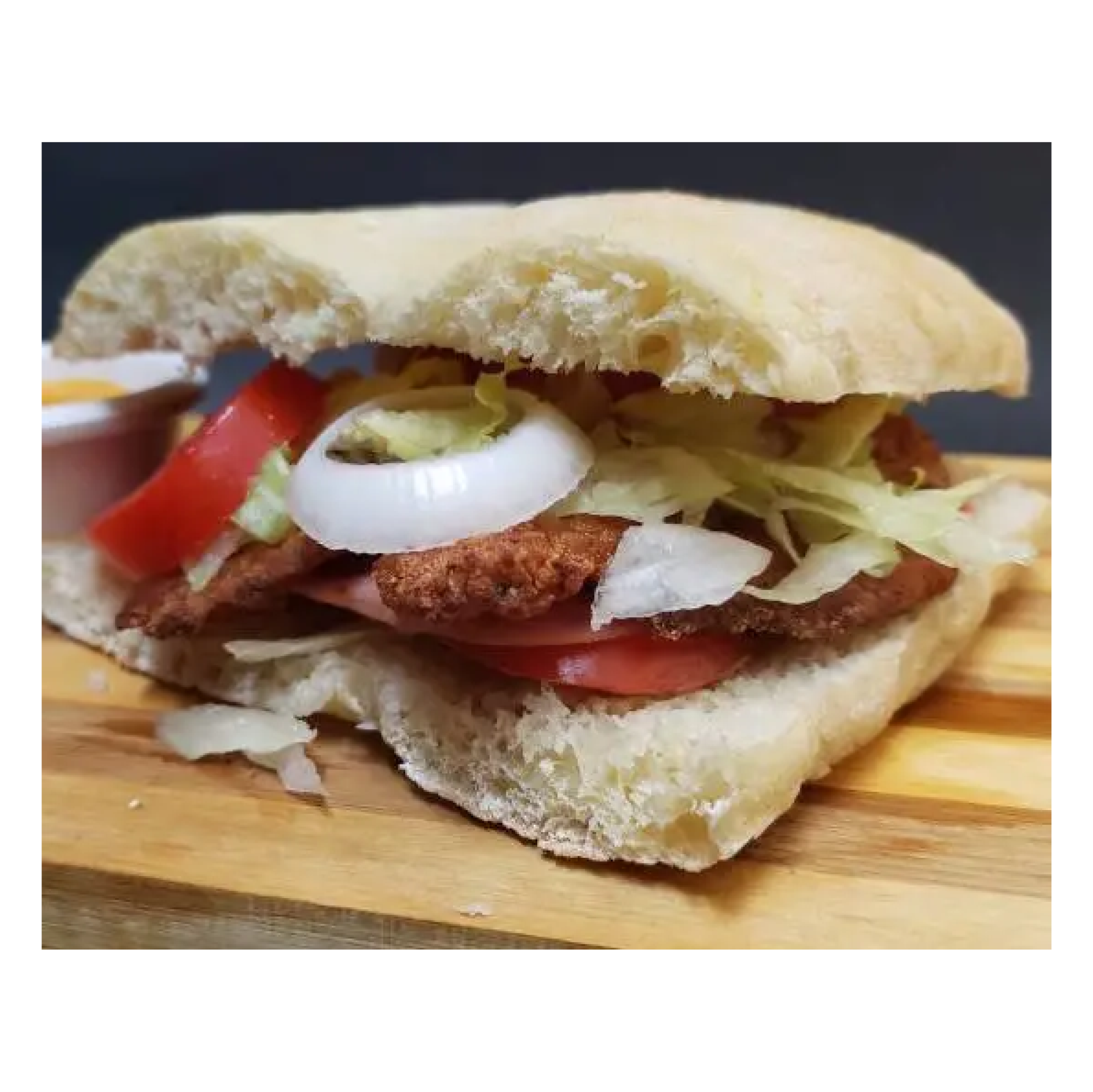 Torta de milanesa de pollo