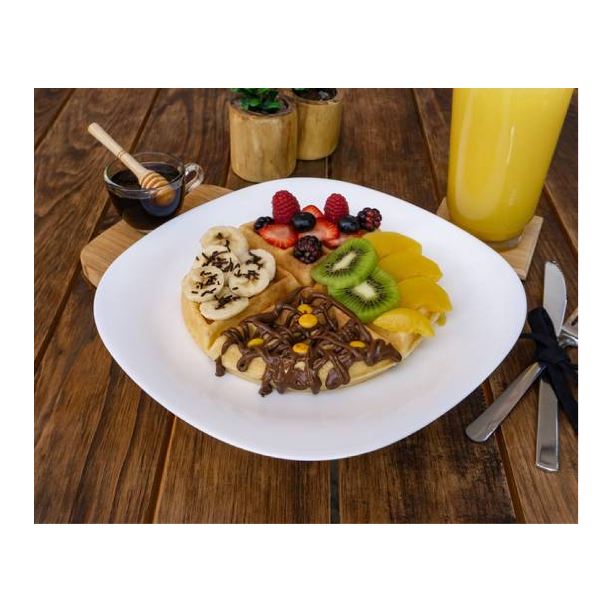 Waffle 4 estaciones