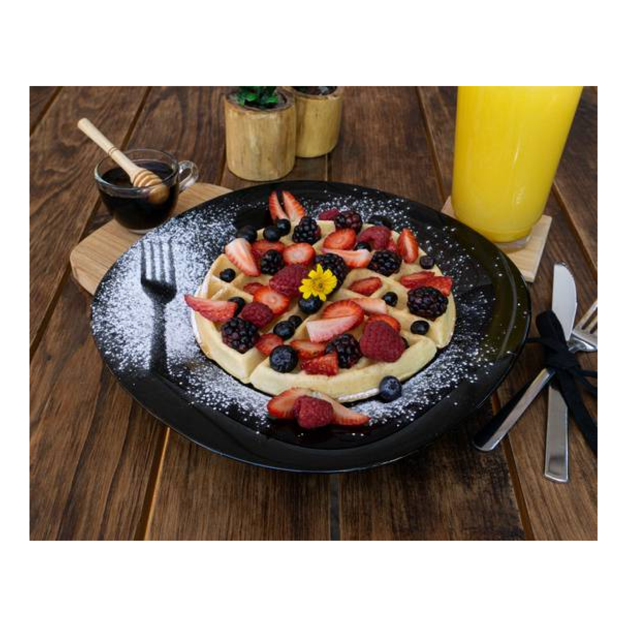 Waffle & frutos rojos