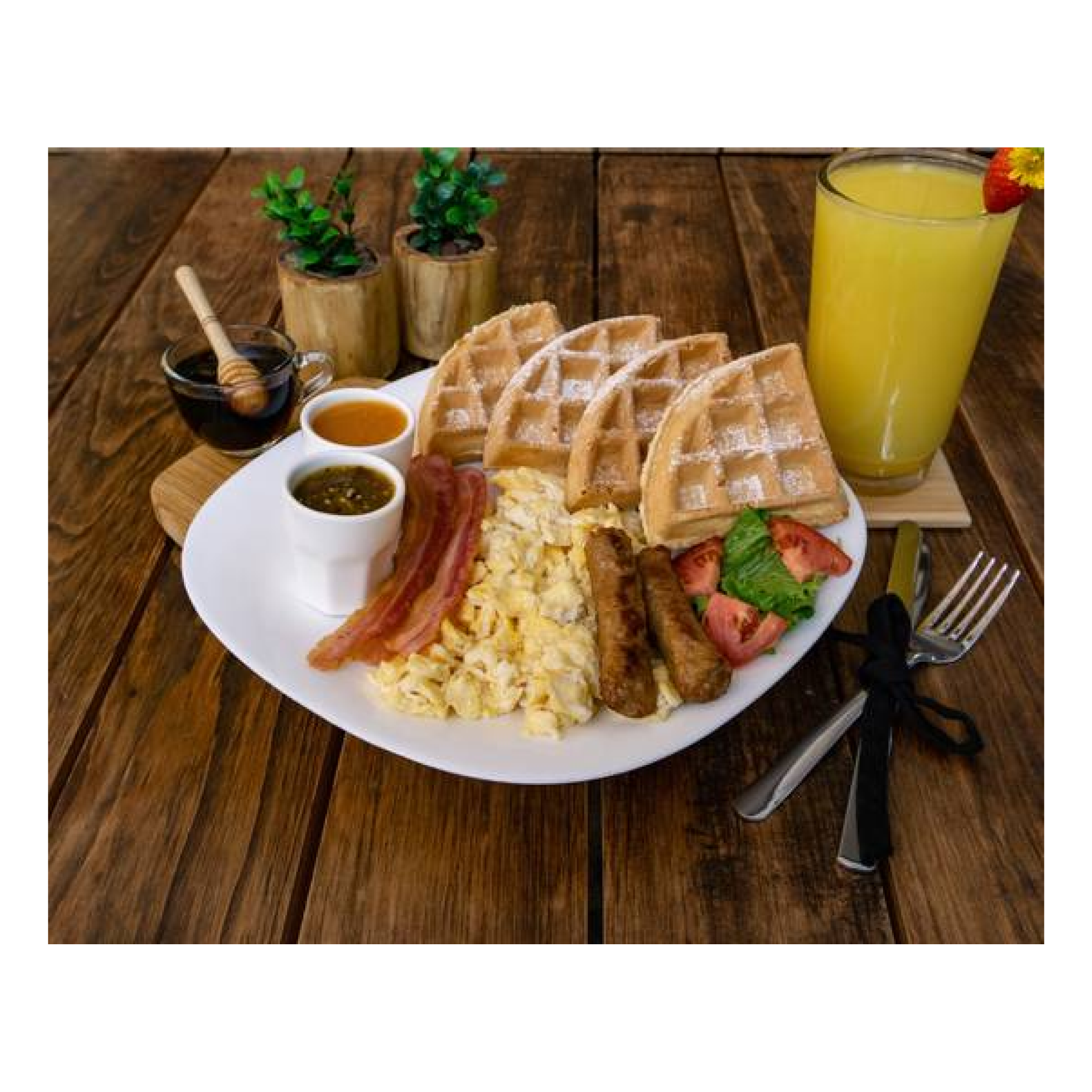 Waffle americano