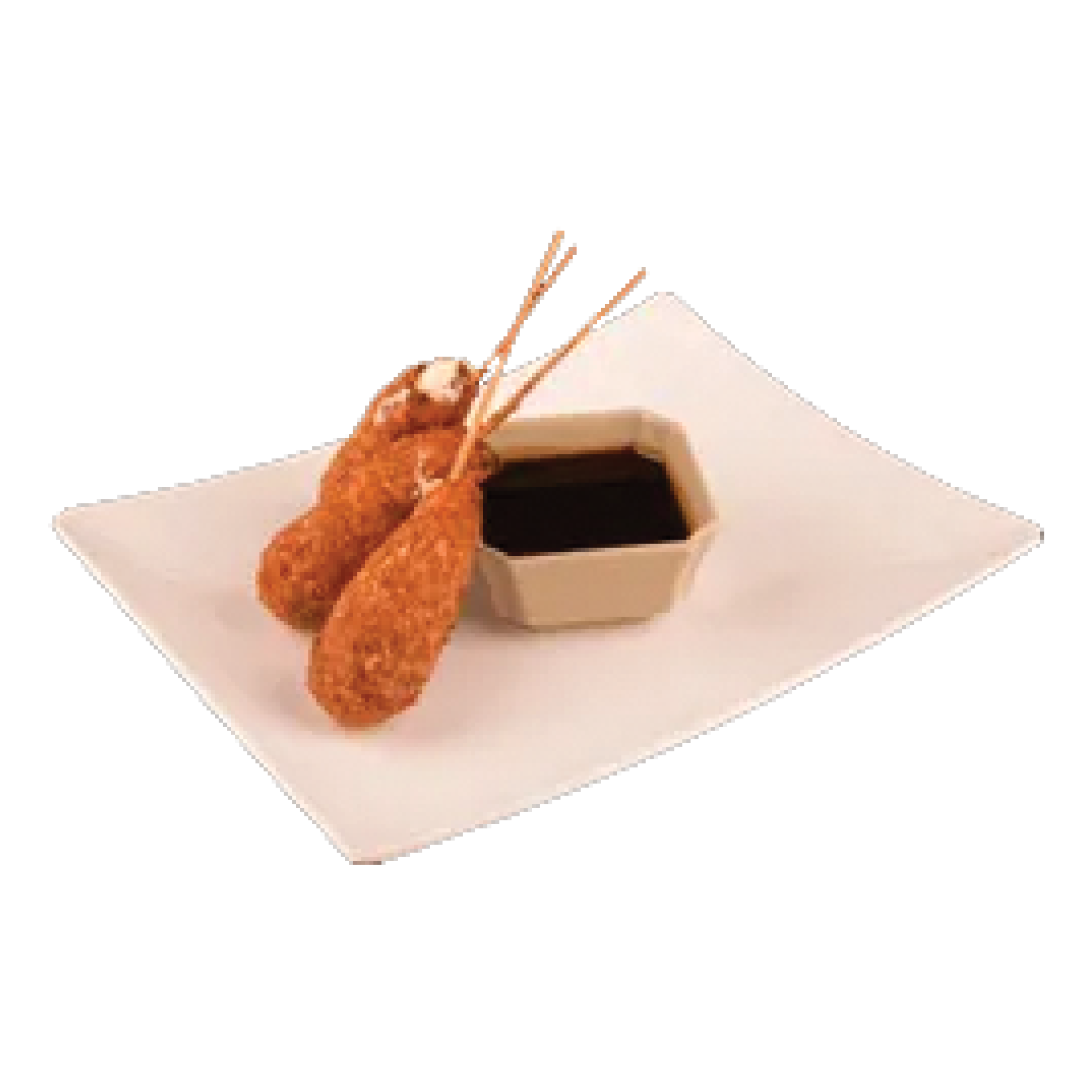 Brochetas de camarón