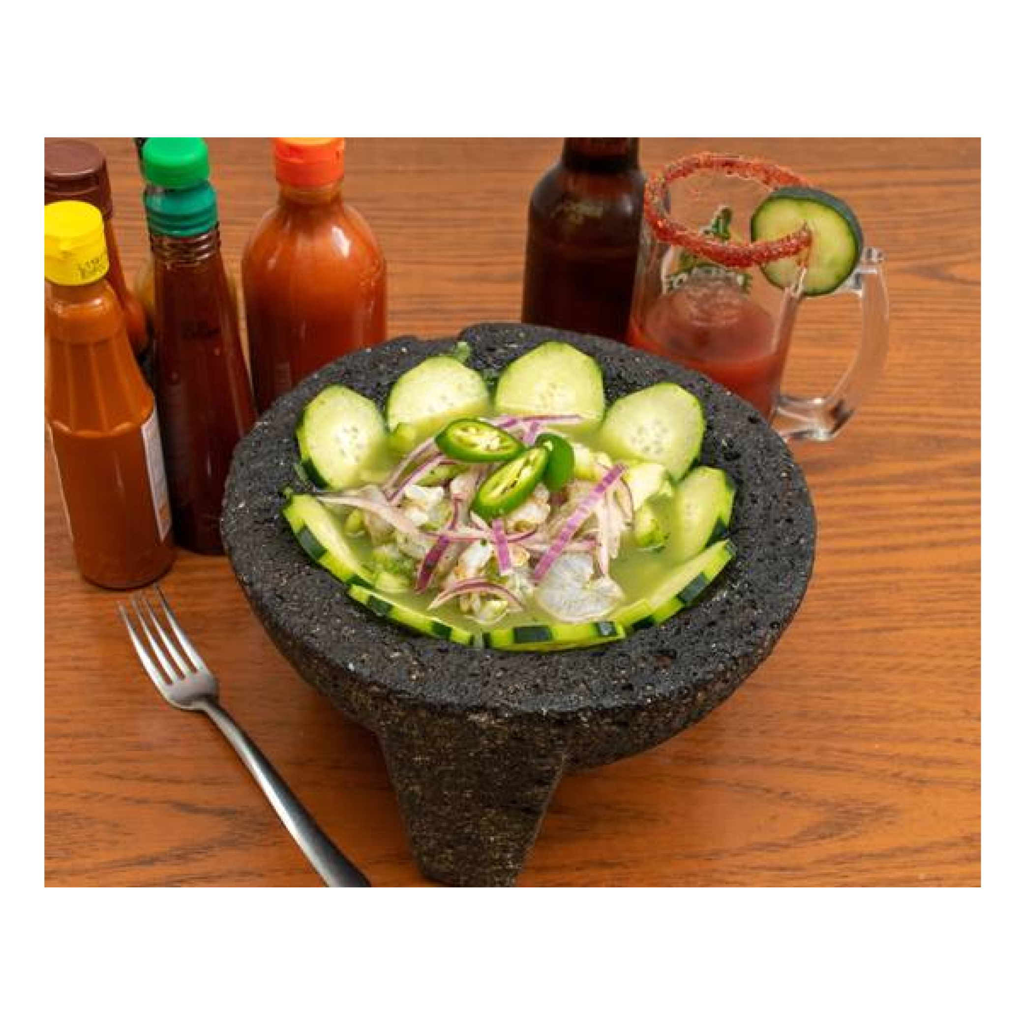 Callitos de pescado en aguachile