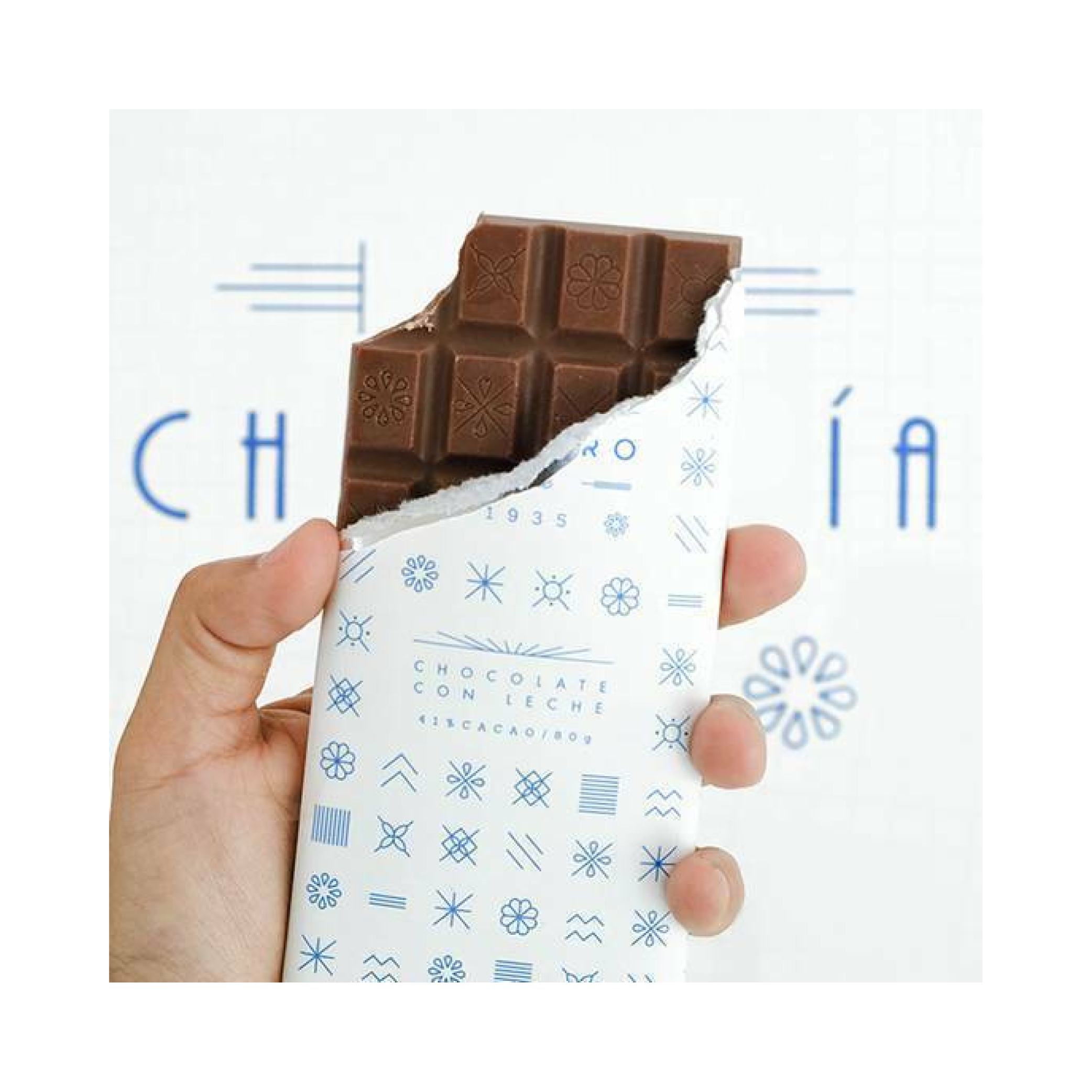 Barra de chocolate con leche