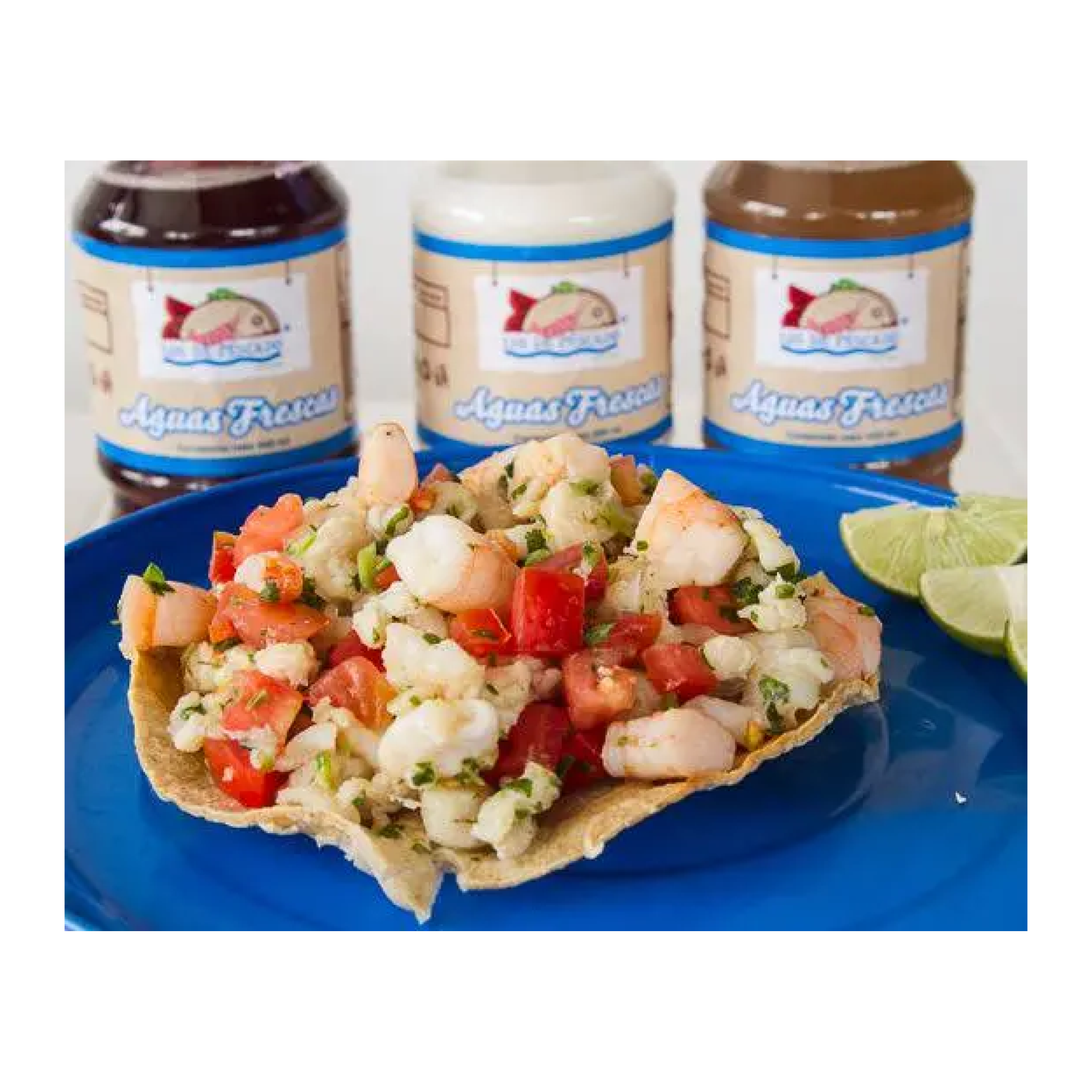 Tostada de ceviche