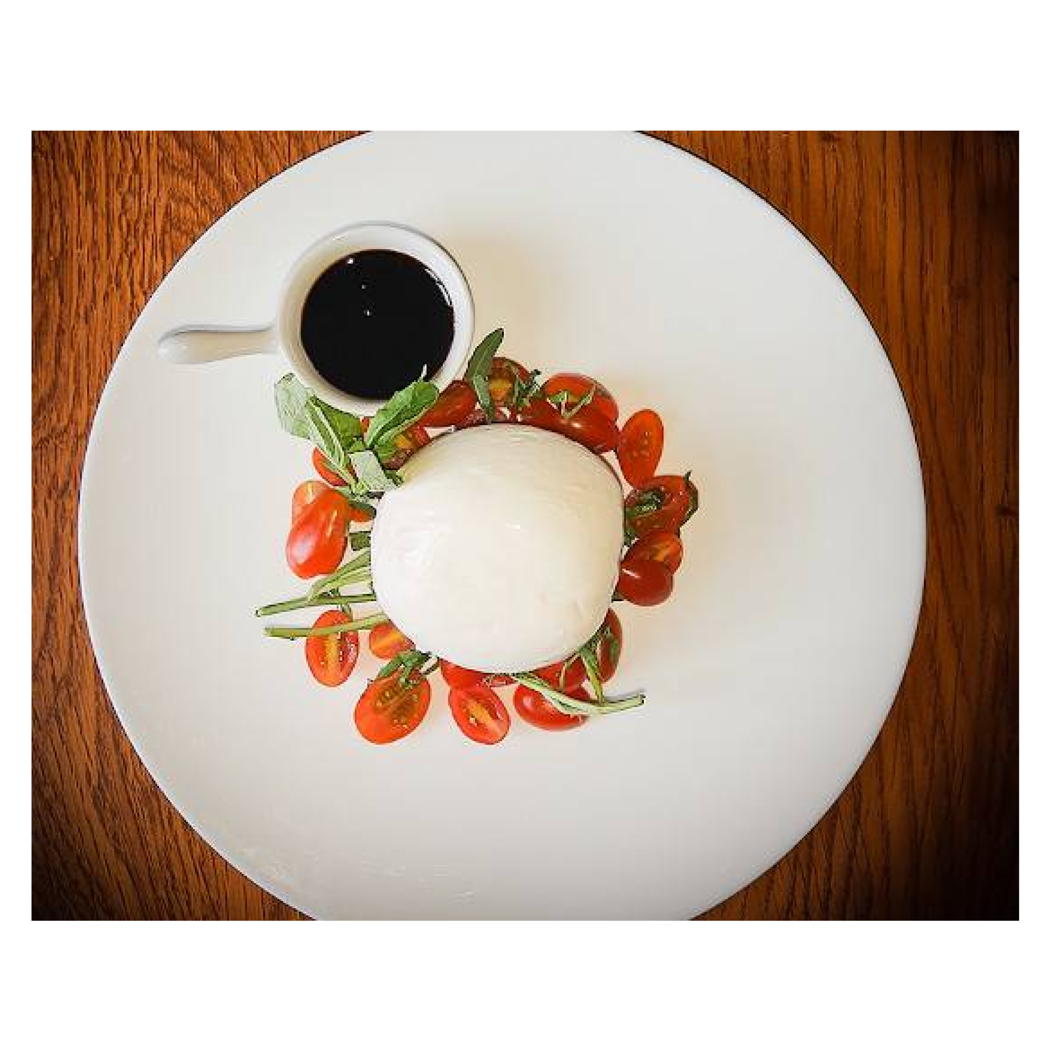 Ensalada de queso burrata